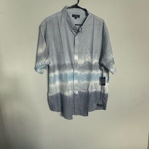 Simply Southern Gray and Blue Casual Shirt